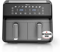 Keplin 9L Dual Zone Air Fryer - 8in1 Cooking Functions - 2700W Energy-Saving Cooker - Extra-Large