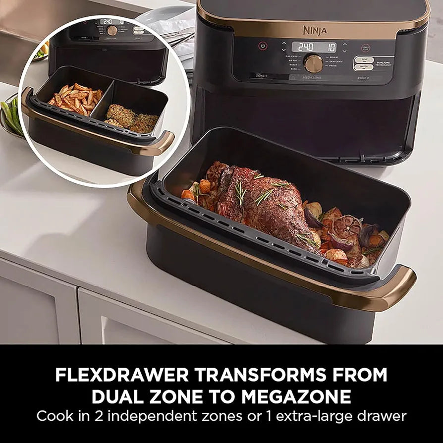 Ninja Foodi FlexDrawer Dual Air Fryer 10.4L AF500UK